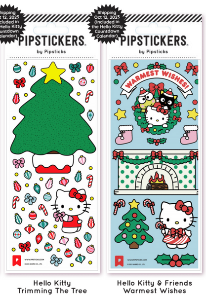 Spoliers for Pipsticks - Hello Kitty and Friends Christmas Sticker Countdown