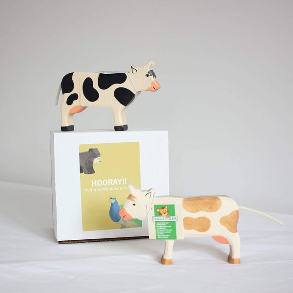 Holztiger Cows with our packaging
