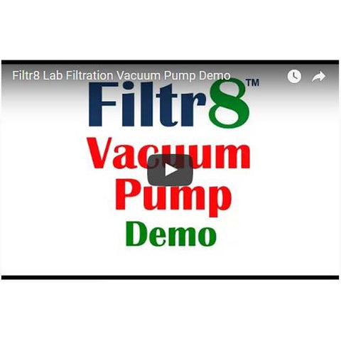 Filtr8 Lab Filtration Vacuum Pump Video