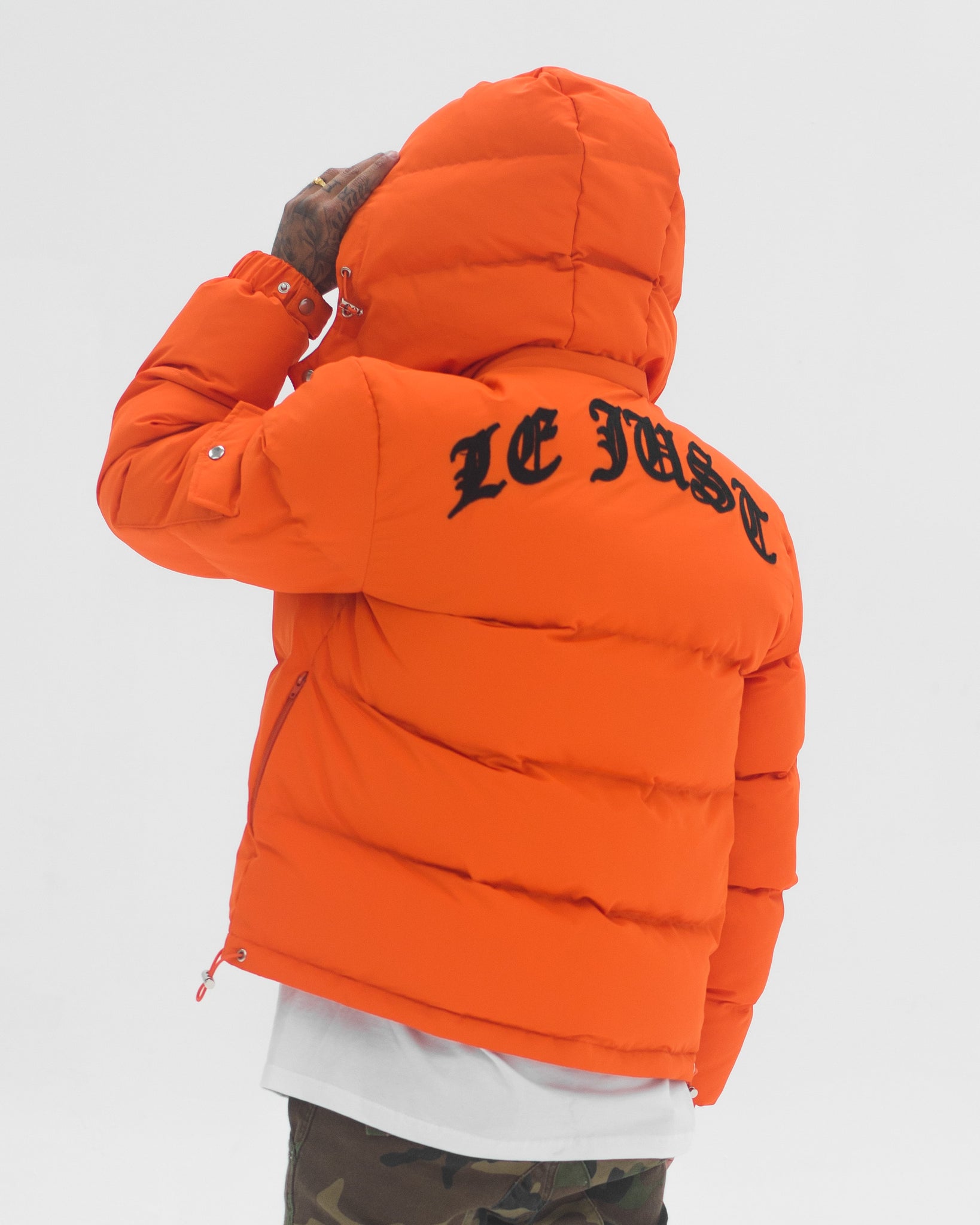 Orange Puffer Jacket