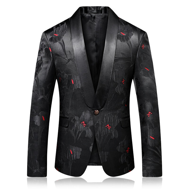 black and red formal suits