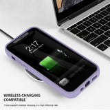 Tough On iPhone 12 Pro Max Case Strong Liquid Silicone Purple