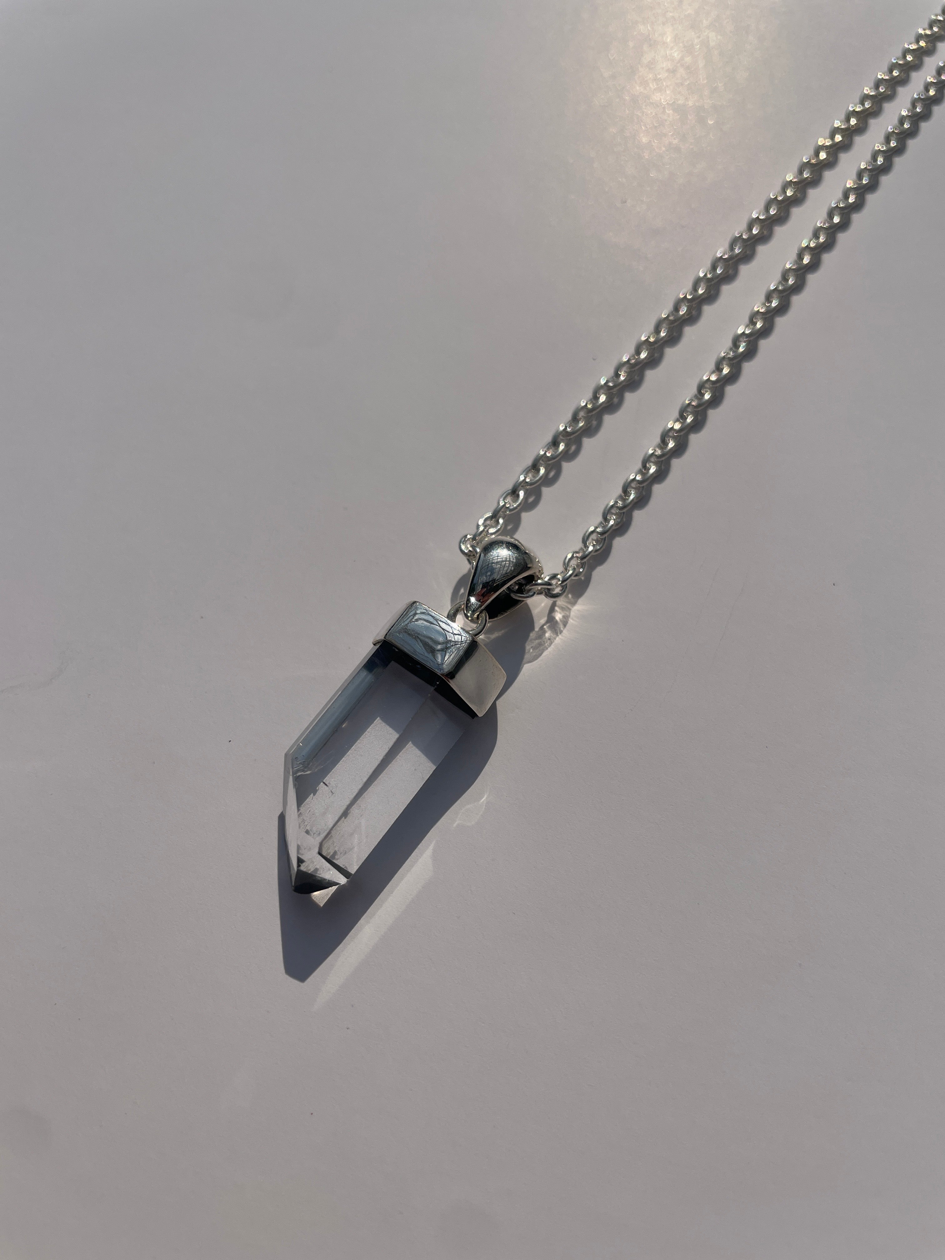 Clear Quartz Statement Necklace 5