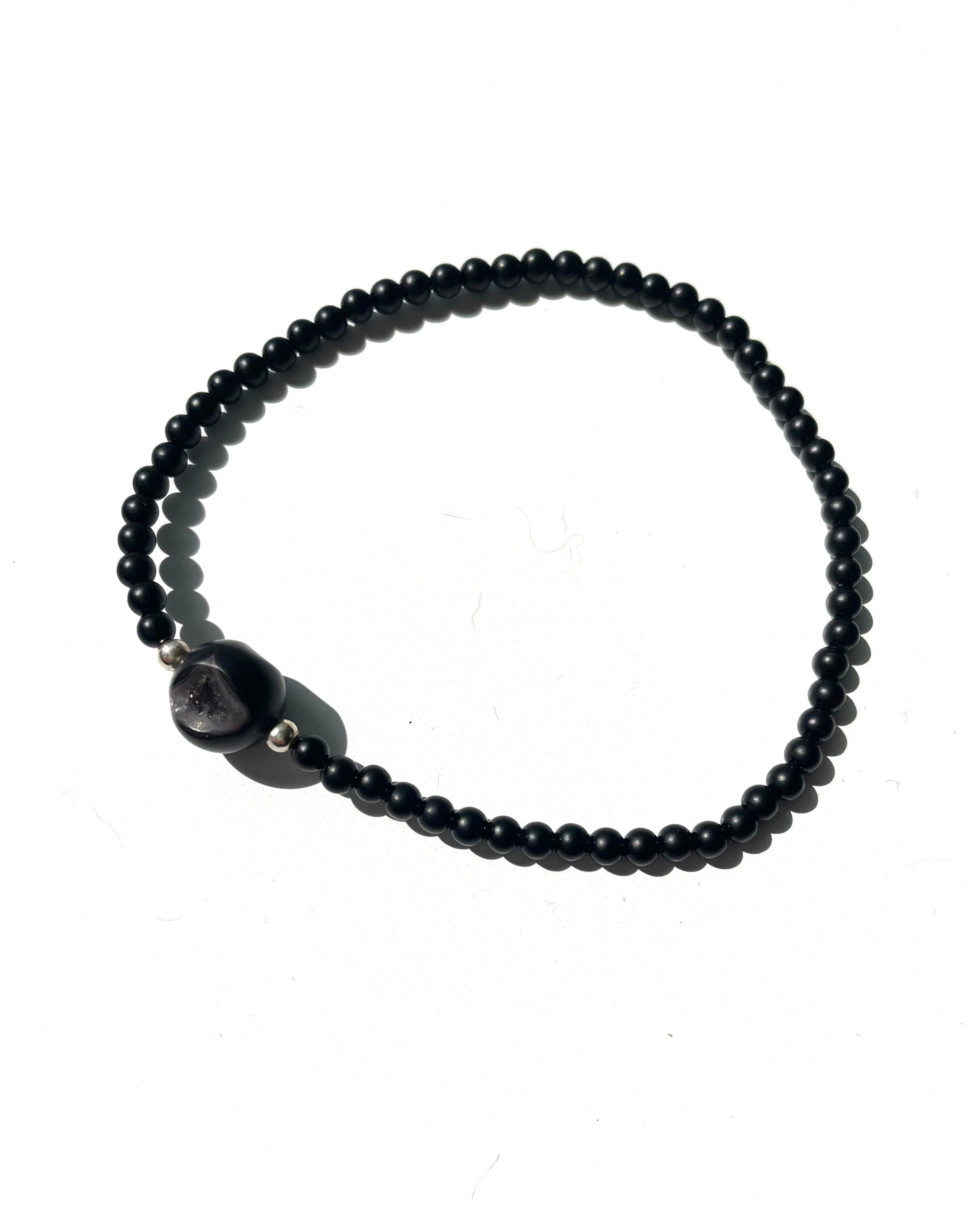 Agate and Onyx Anklet Subdued
