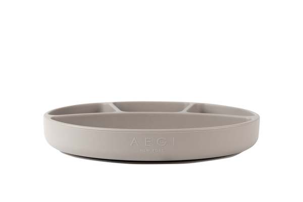 AEIOU Suction Bowl with Lid - Sage