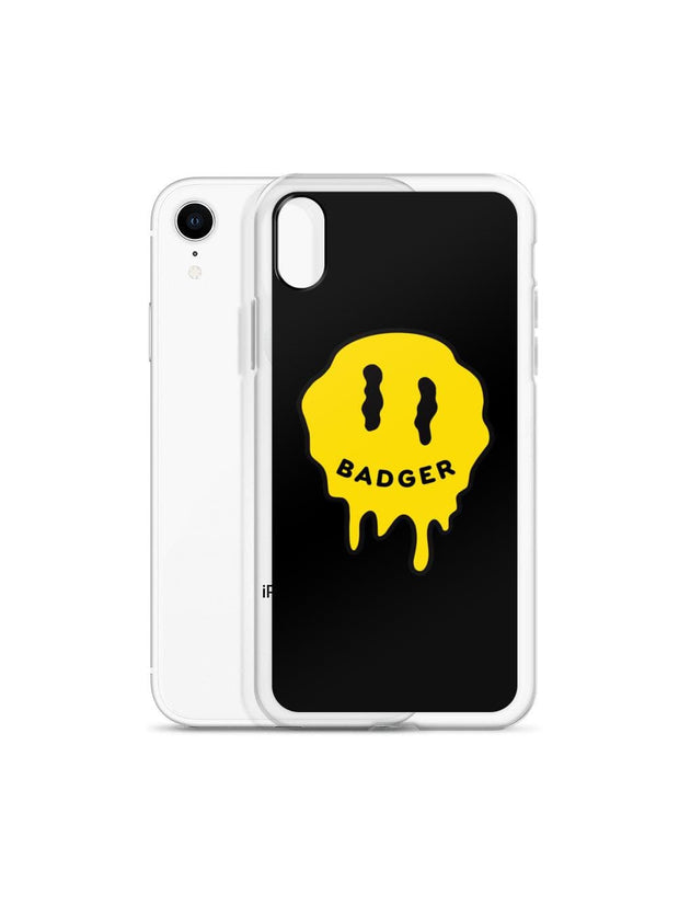 Wisconsin Badgers Melting Smiley Badger iPhone Case - Geistwear