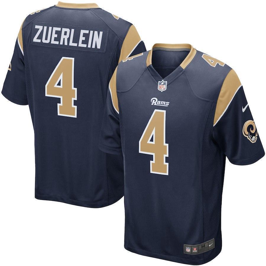 NEW Greg Zuerlein Los Angeles Rams Football Jersey1