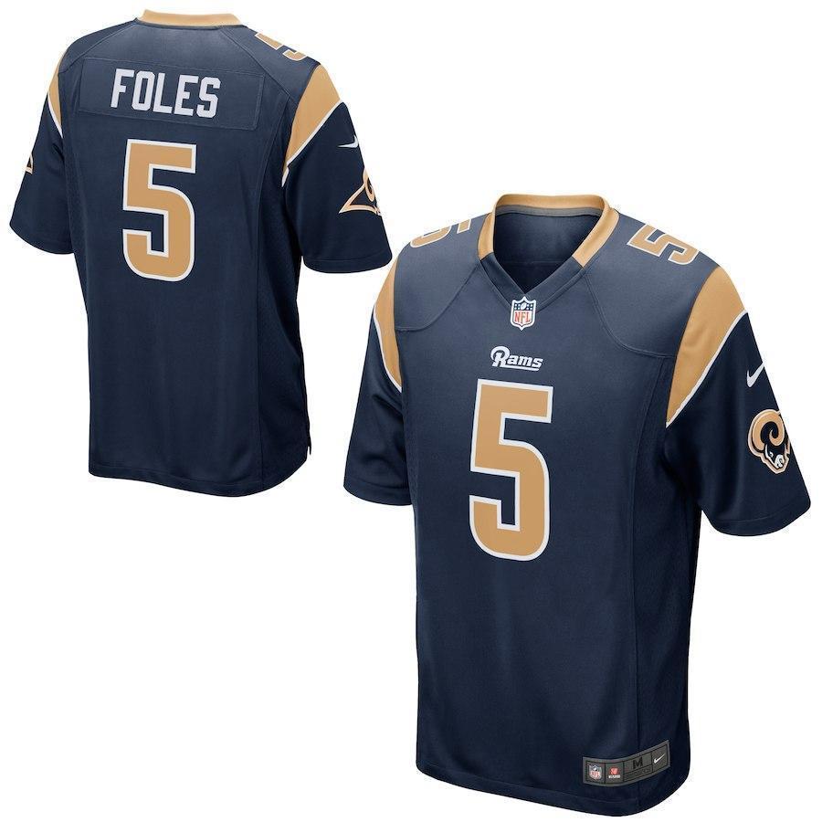 NEW Nick Foles Los Angeles Rams Football Jersey1