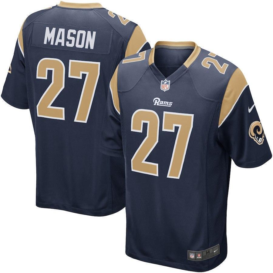 NEW Tre Mason Los Angeles Rams Football Jersey1