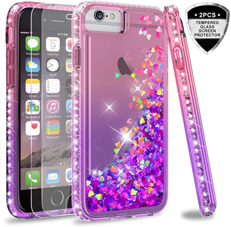 Plasticiteit kraam dwaas iPhone 6s / 6 Case, iPhone 7 Case, iPhone 8 Glitter Case with Tempered –  leyicase