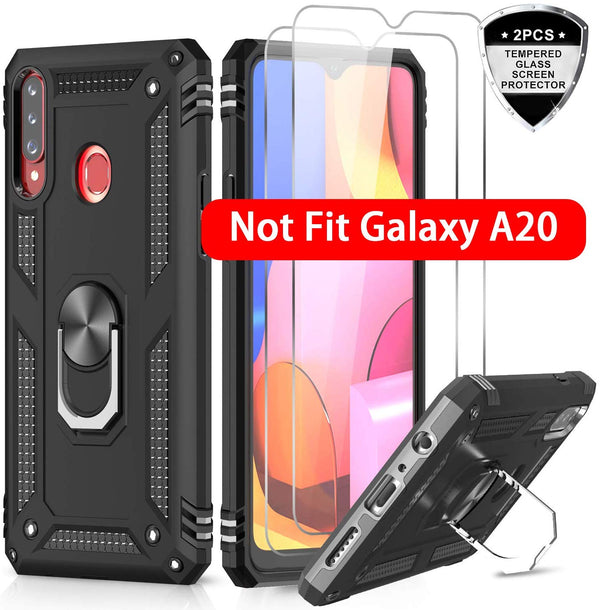 Asuwish Compatible with Huawei Mate 20 Lite Case and Tempered Glass Screen  Protector Cell Accessories Ring Holder Kickstand TPU Phone Covers for