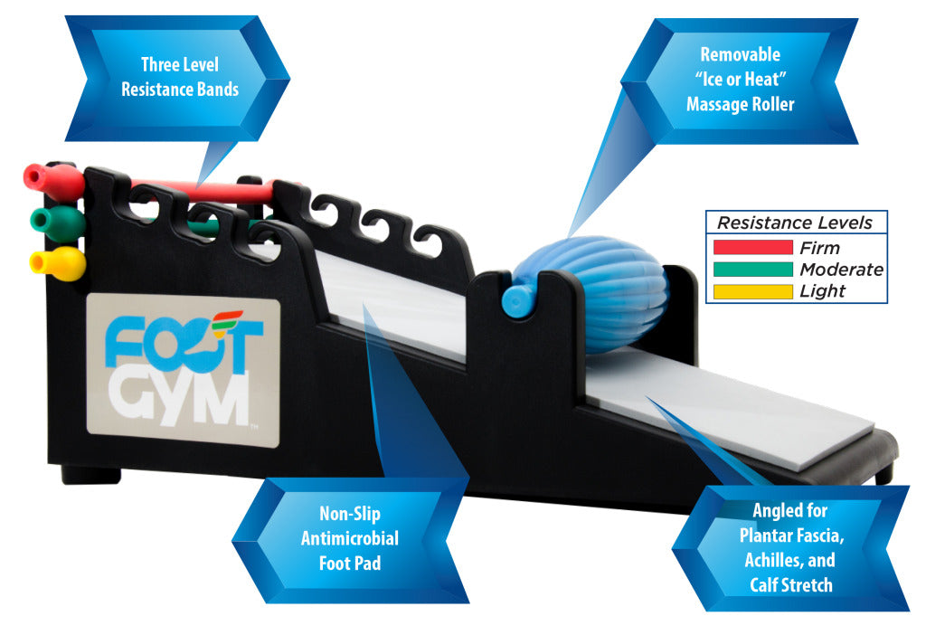orthosleeve foot gym is an all-in-one device that provides foot exercises to relieve plantar fasciitis