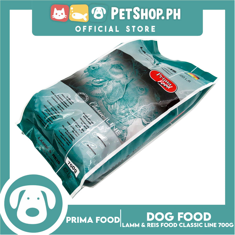 Prima Food Classic Line 700g (Lamb And Rice or Lamm And Reis) For Adult Dogs Of All Ages, Dog Dry Food