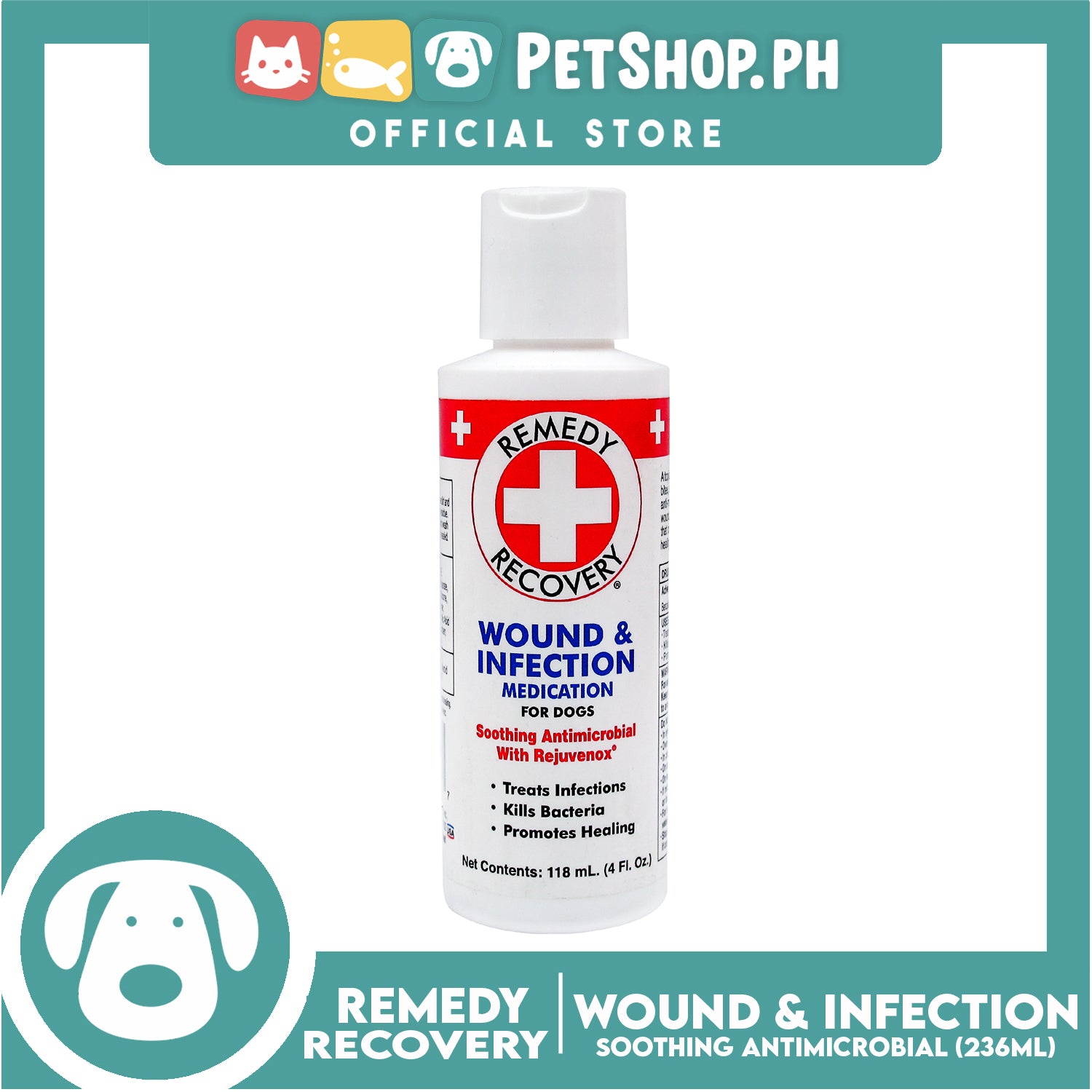 Remedy + Recovery Wound & Infection medication 118mL – Petshop.PH