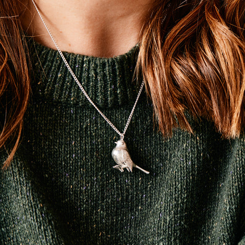 Robin sterling silver necklace
