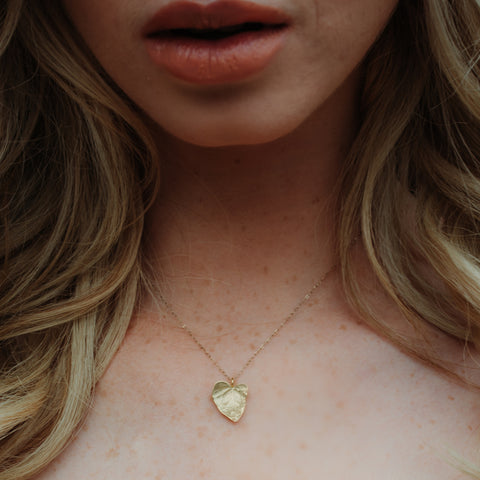 Gold plated Ivy Leaf Necklace