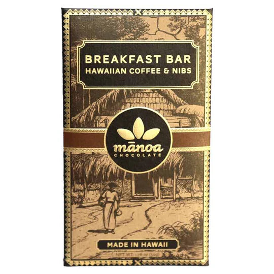 Manoa Breakfast Bar Hawaiian Coffee Milk & Nibs 60%