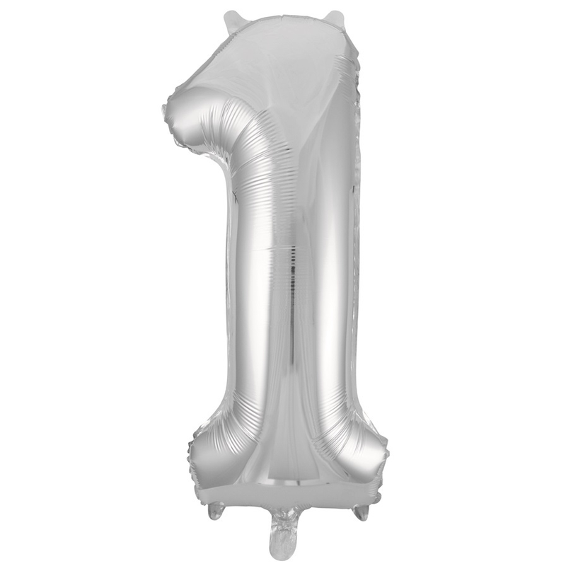 silver 1 balloon