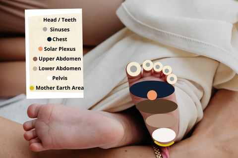 Foot Reflexology Map for babies - TØY Baby Clothes