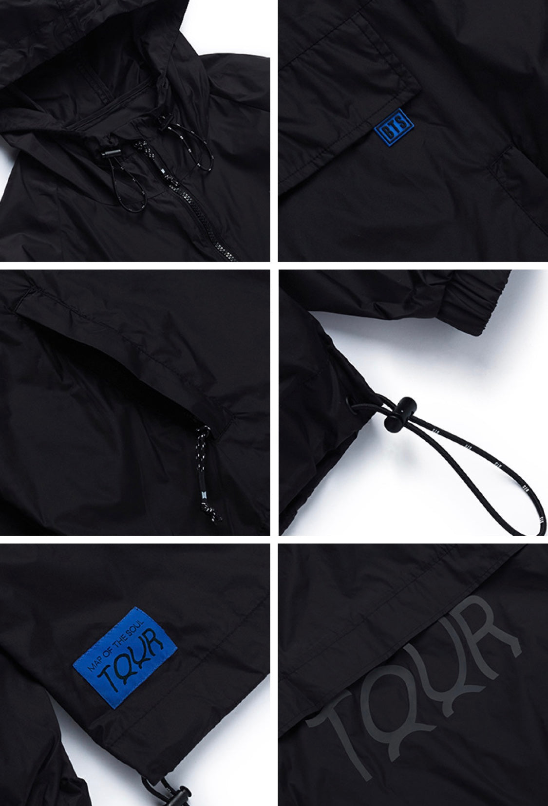 BTS MAP OF THE SOUL Anorak Black F