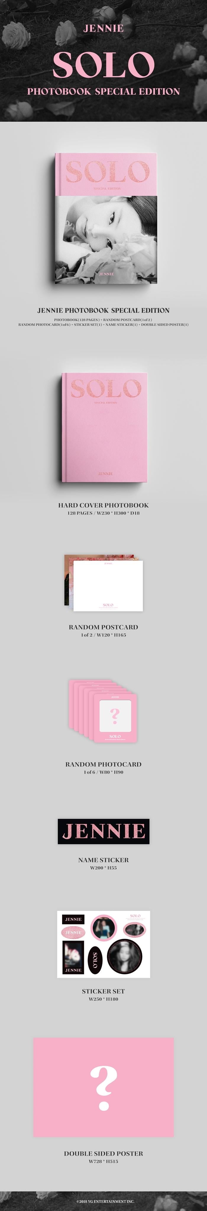 [BLACKPINK] Jennie : Solo : Photobook : Special Edition – krmerch