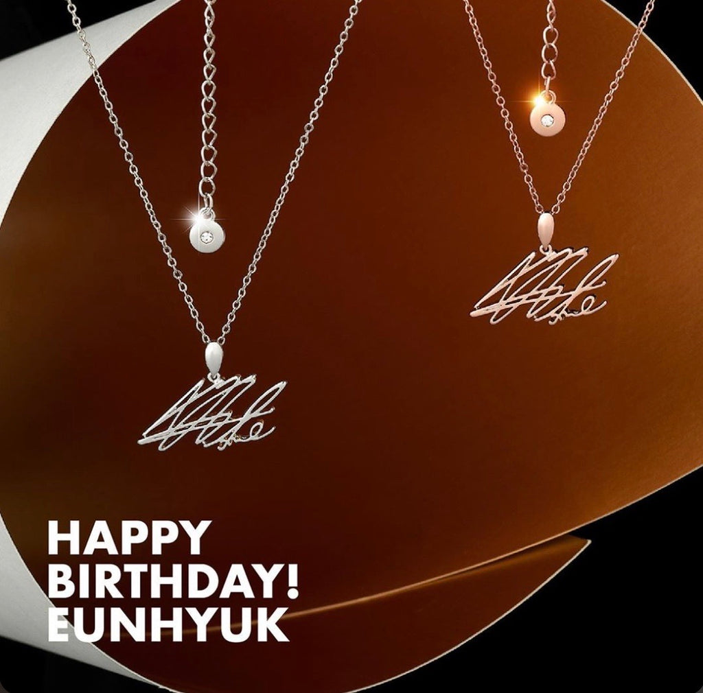 Super Junior Artist Birthday Necklace Happy Birthday Eunhyuk Krmerch