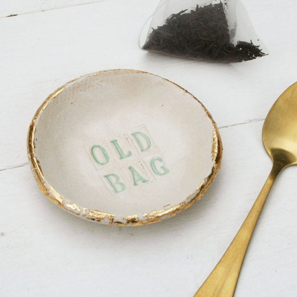 Old Bag Tea Bag Saucer - Tea Gift Set - Tea Lover Gift