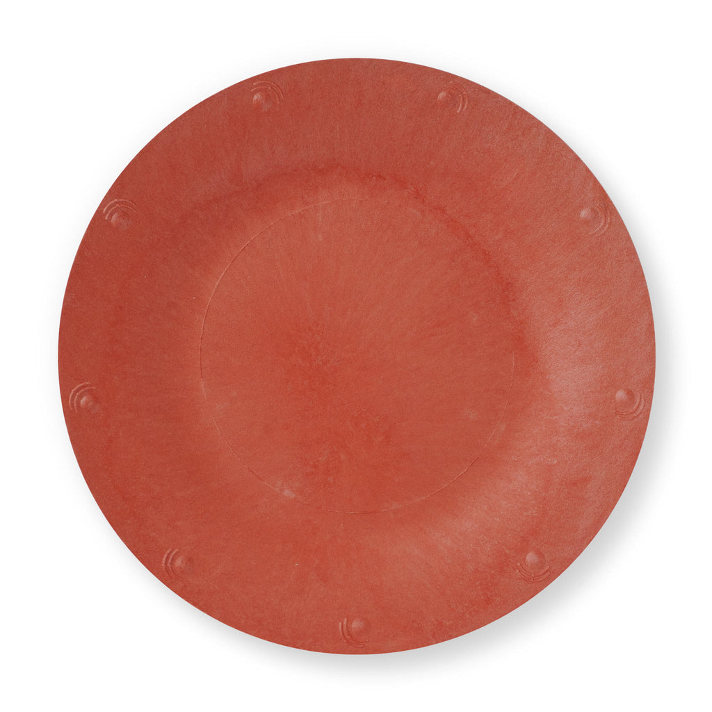red disposable plates