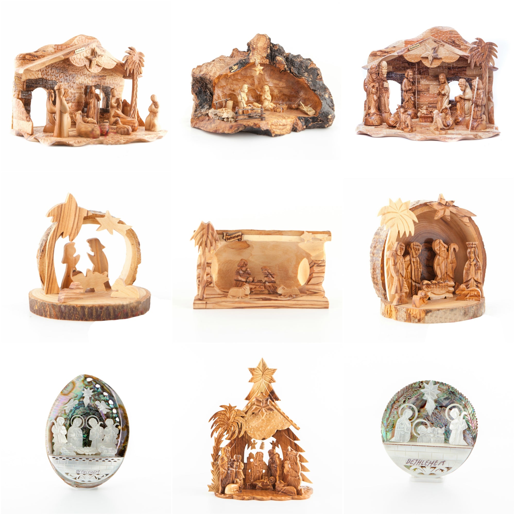 Olive Wood Nativity Scenes / Nativity Sets