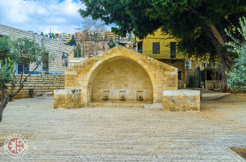 Mary's Well located at center of the downtown Nazareth.