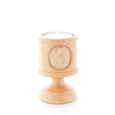 Olive Wood Heart Candle Holder - Bethlehem Fair Trade Artisans