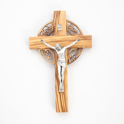 15 Handmade Wooden Cross Budded from Holy Land Olive Wood