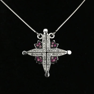 Two-way Magnetic Star of Bethlehem Pendant Necklace #4 (black & white) -  Nazareth Of Jesus - Online Shop