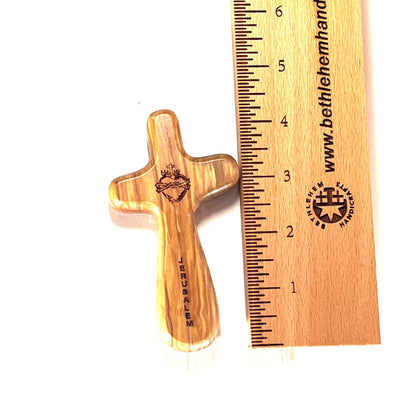 The Sign of the Cross & Olive Wood Pocket Cross (2 Gift Set)