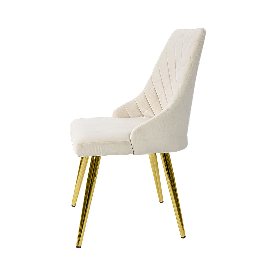 luxury dining chair in cream color