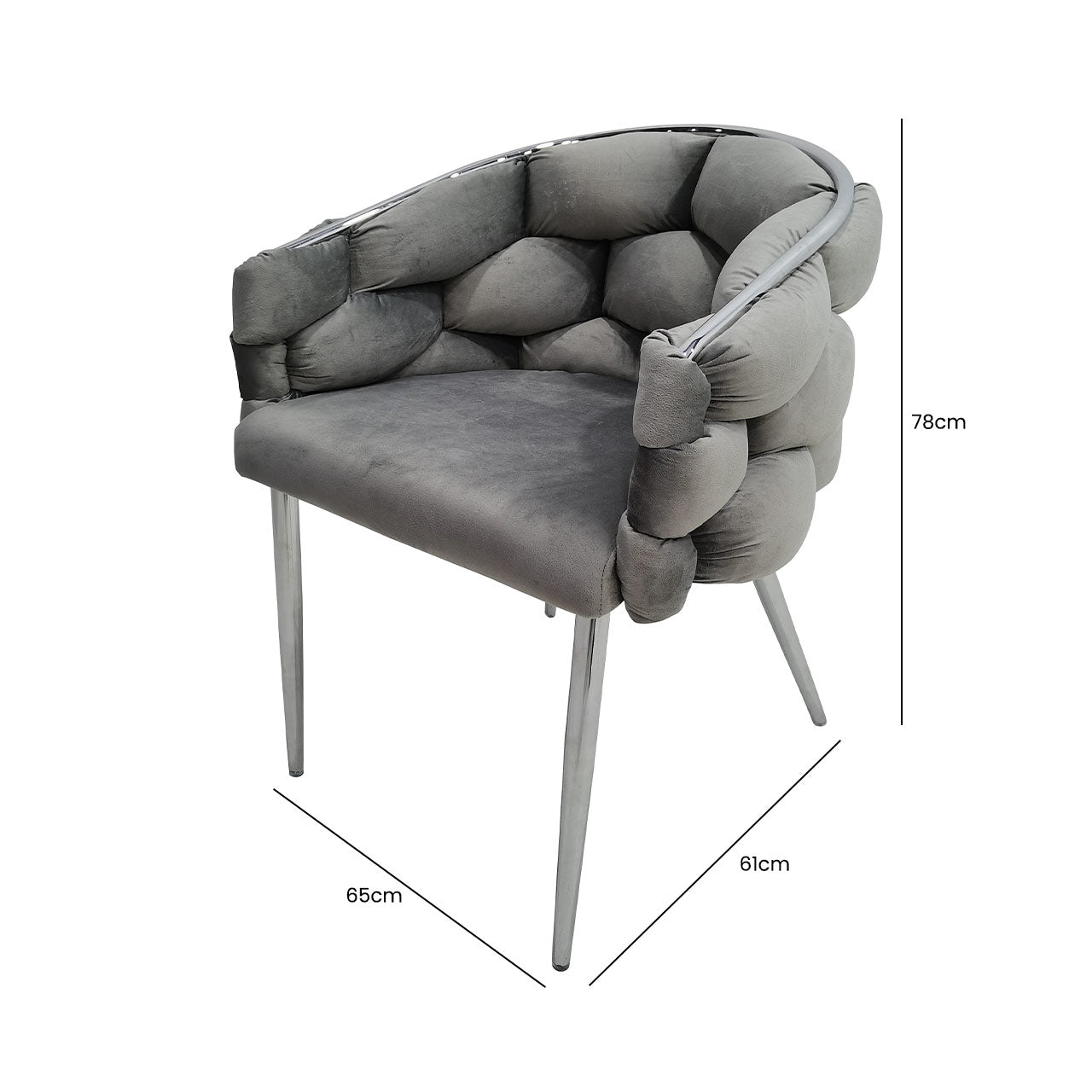 grey bubble chair