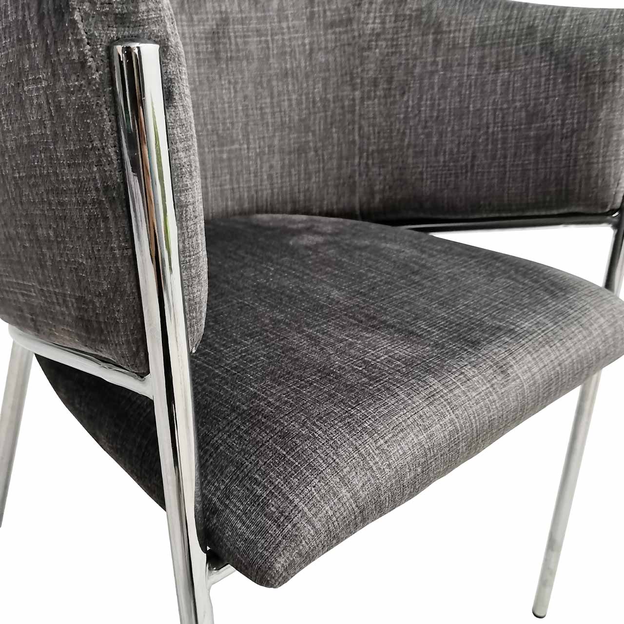 dining chair with chrome legs