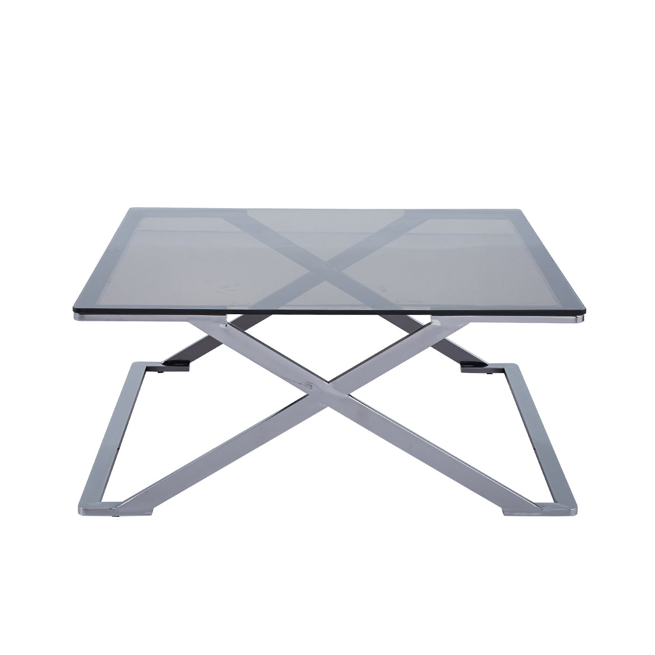 smoke glass top coffee table