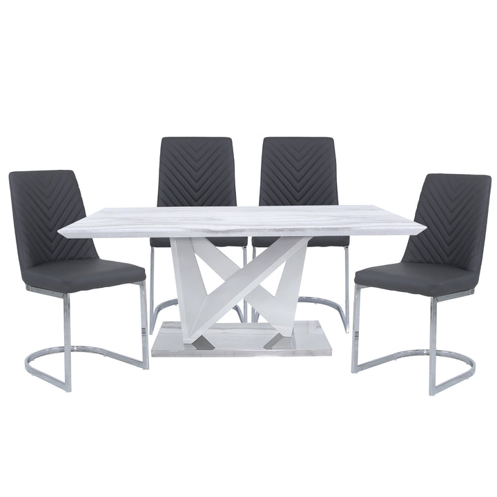 4 chairs dining table set