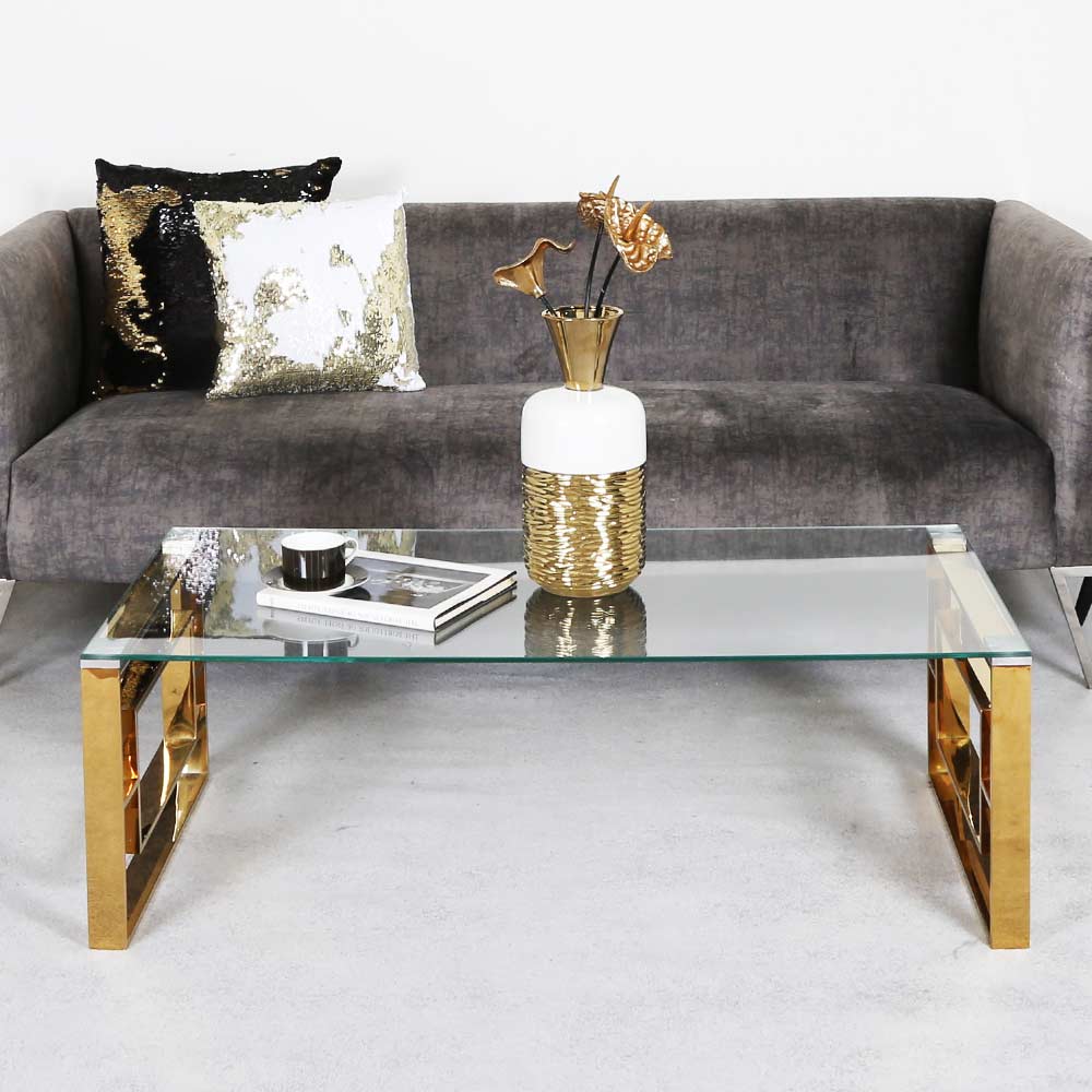 gold coffee table design