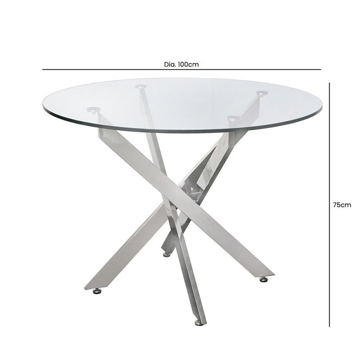 round dining table size