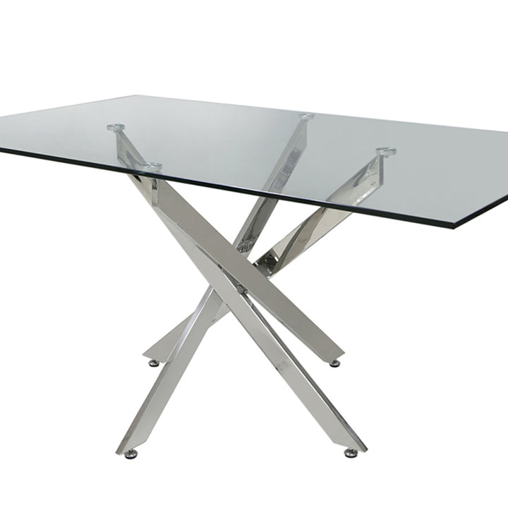 chrome dining table