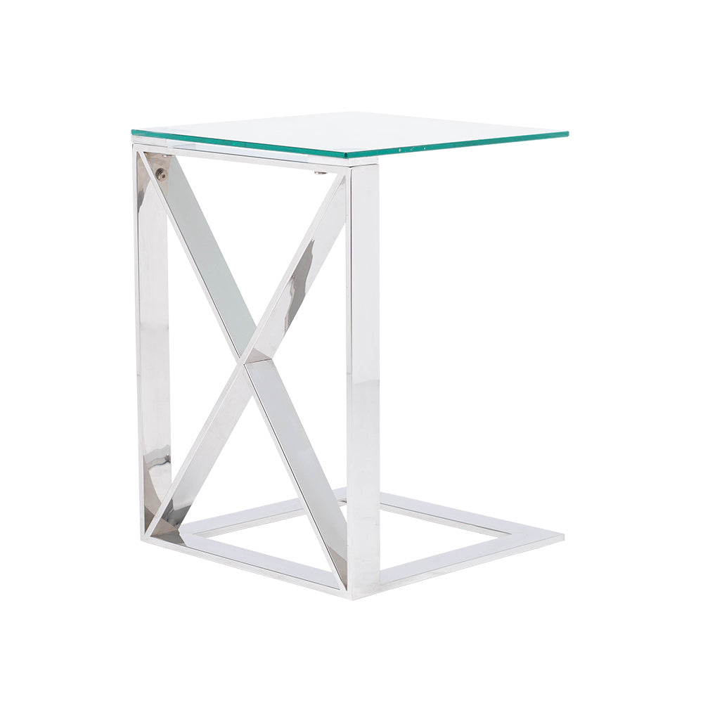 chrome sofa table