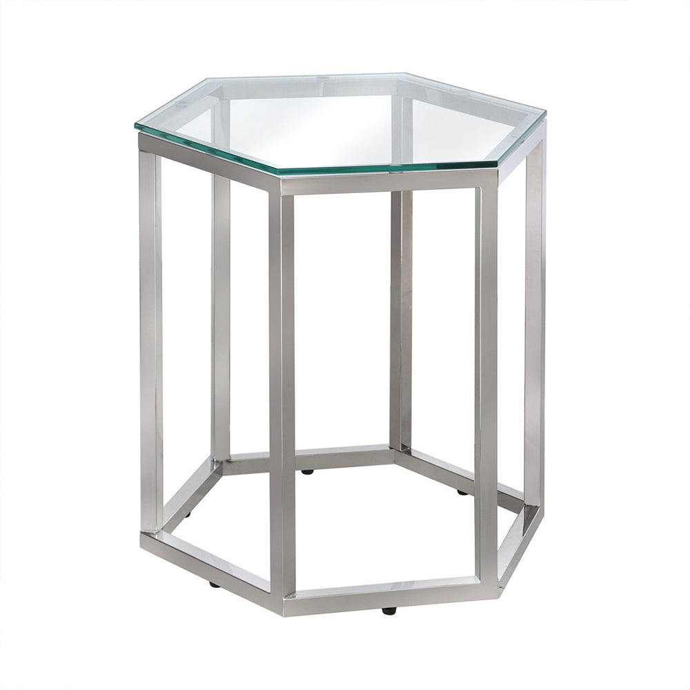 chrome side table