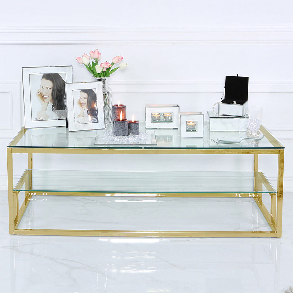 glass coffee table