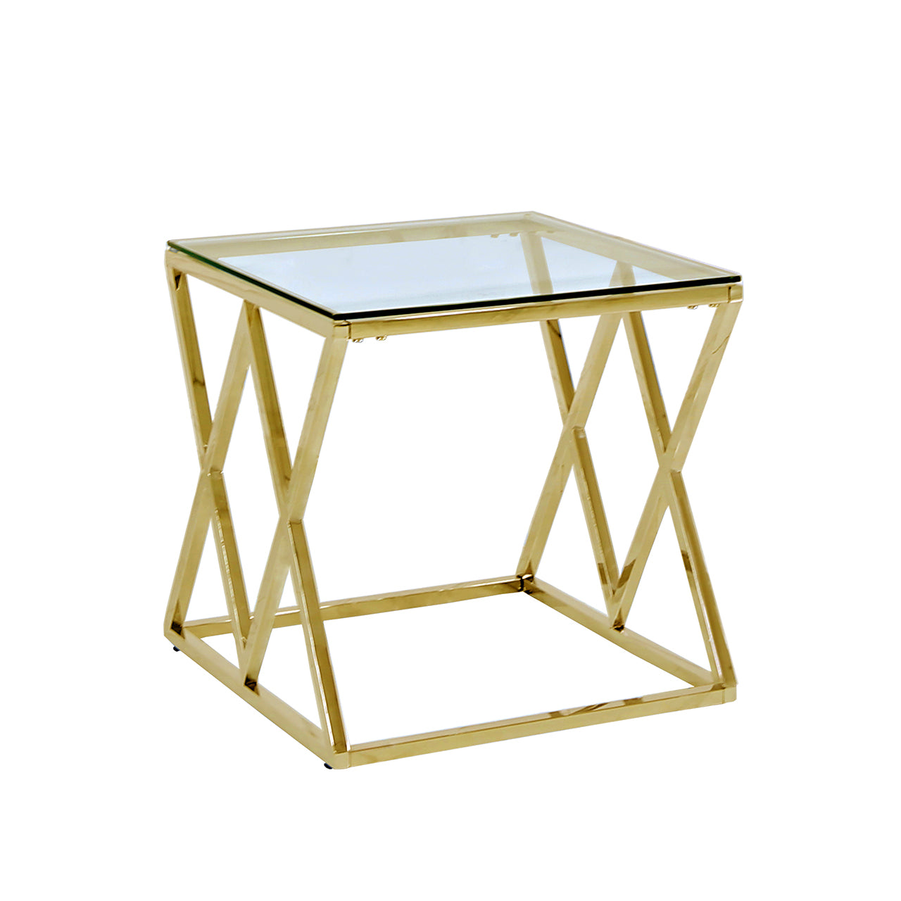 gold side table