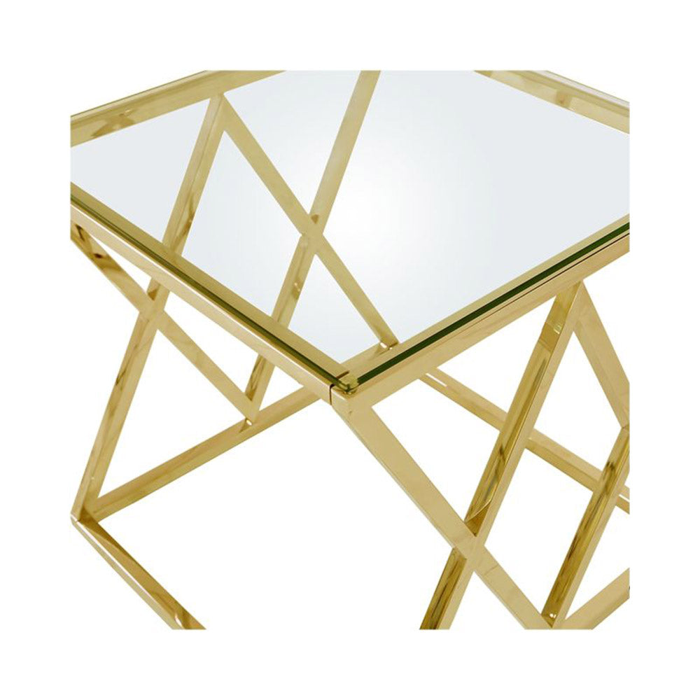 gold side table design