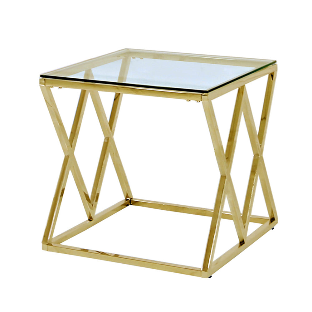 gold side table