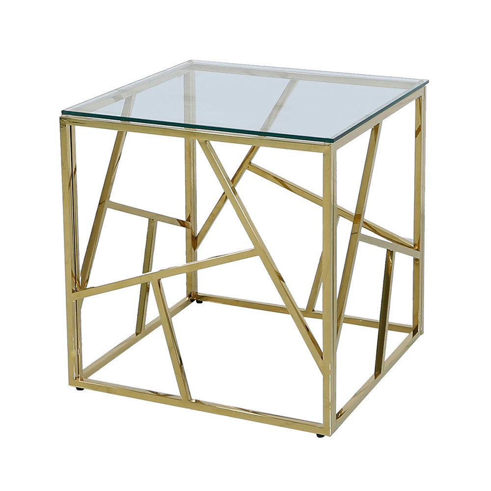 gold side table