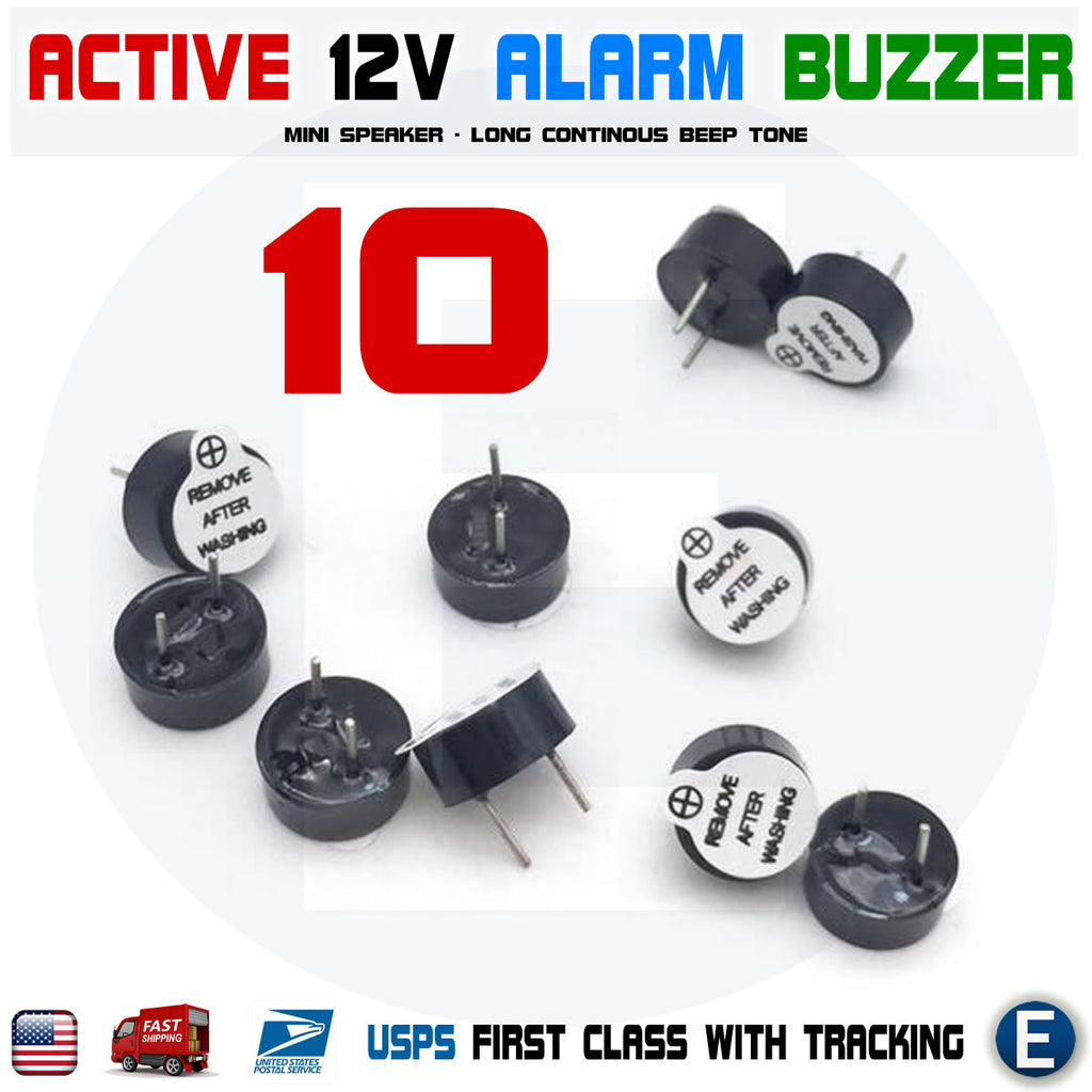 10pcs Active Buzzer Magnetic 12V Long Continous Beep Tone For – eElectronicParts